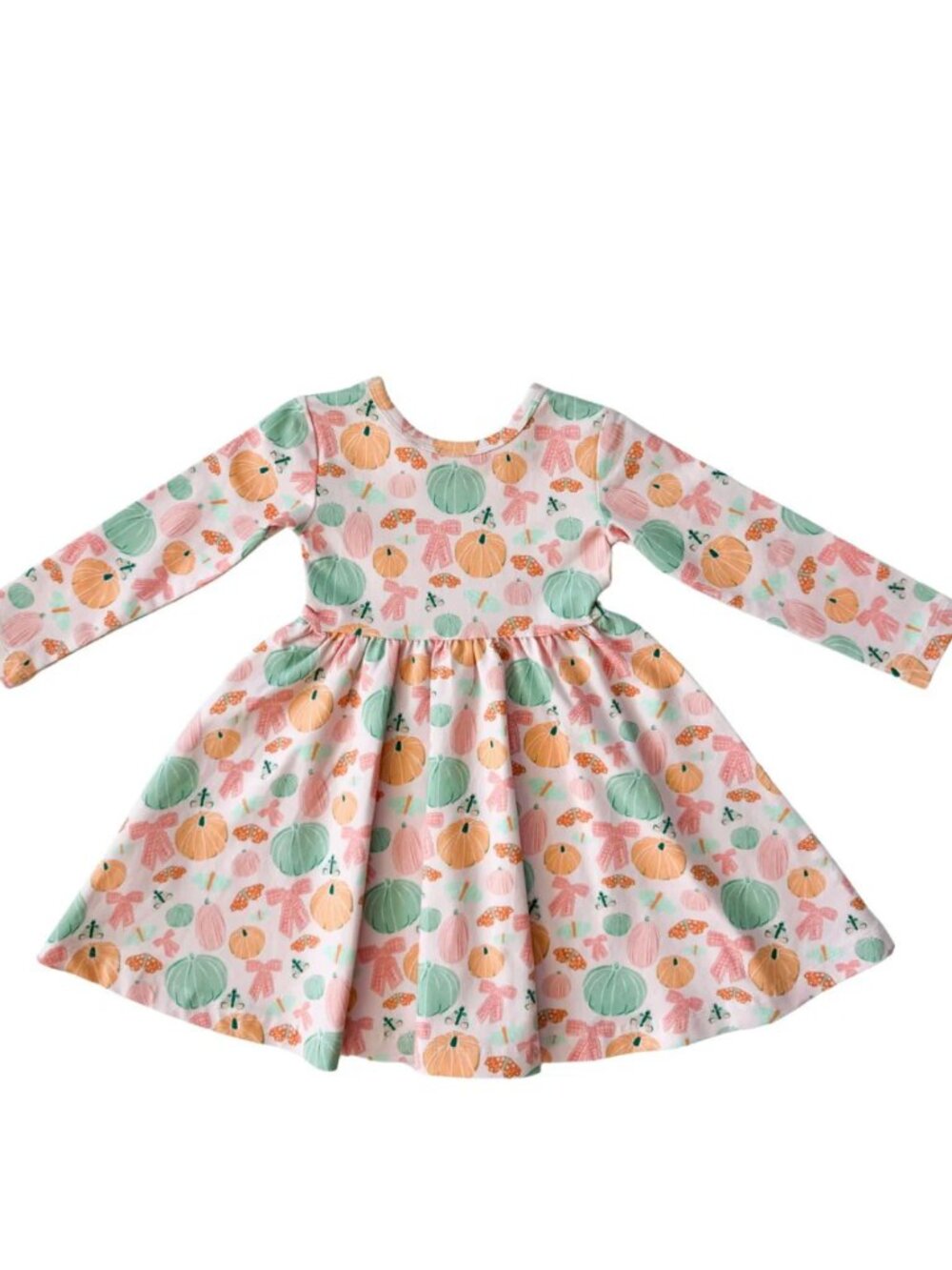 Hollis Baker Pink Pumpkin Twirl Dress